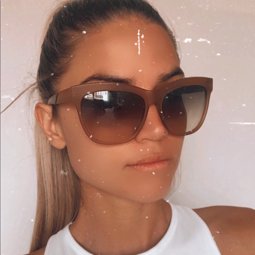 Balenciaga Tan Sunglasses